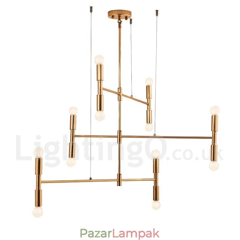 8 Light 3 rétegű modern kortárs csillár lámpa