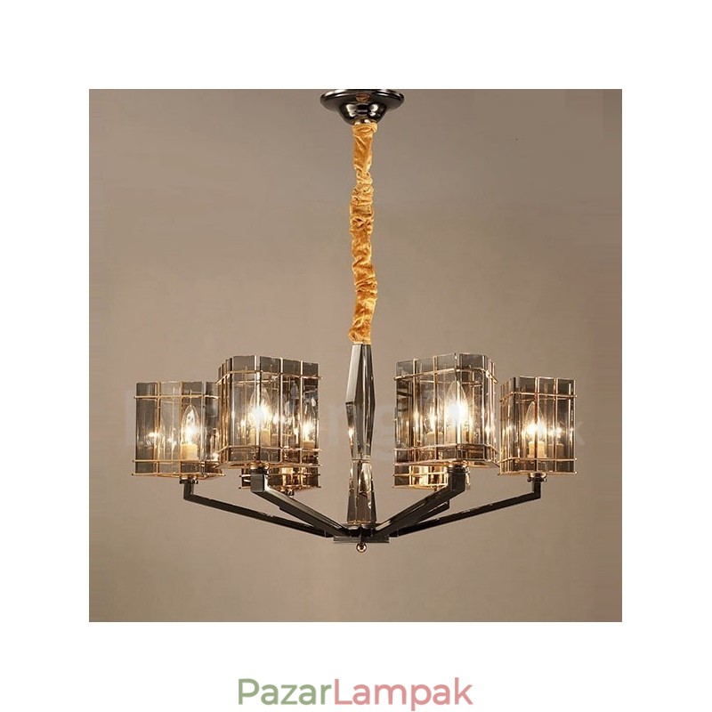 6 Light Modern kortárs egyszintű csillár lámpa