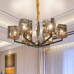 6 Light Modern kortárs egyszintű csillár lámpa