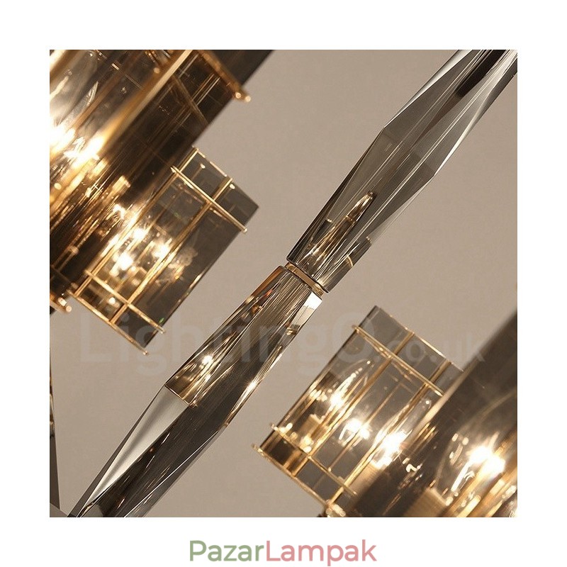 6 Light Modern kortárs egyszintű csillár lámpa