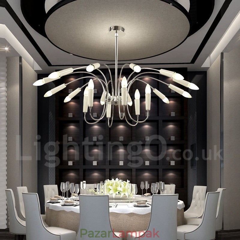 2 Tier 18 Light Modern kortárs csillárfény