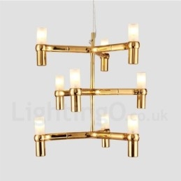 9 Light 3 rétegű modern kortárs csillár lámpa