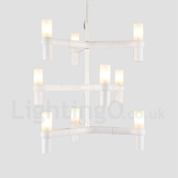 9 Light 3 rétegű modern kortárs csillár lámpa