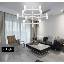 12 Light 3 rétegű modern kortárs csillár lámpa