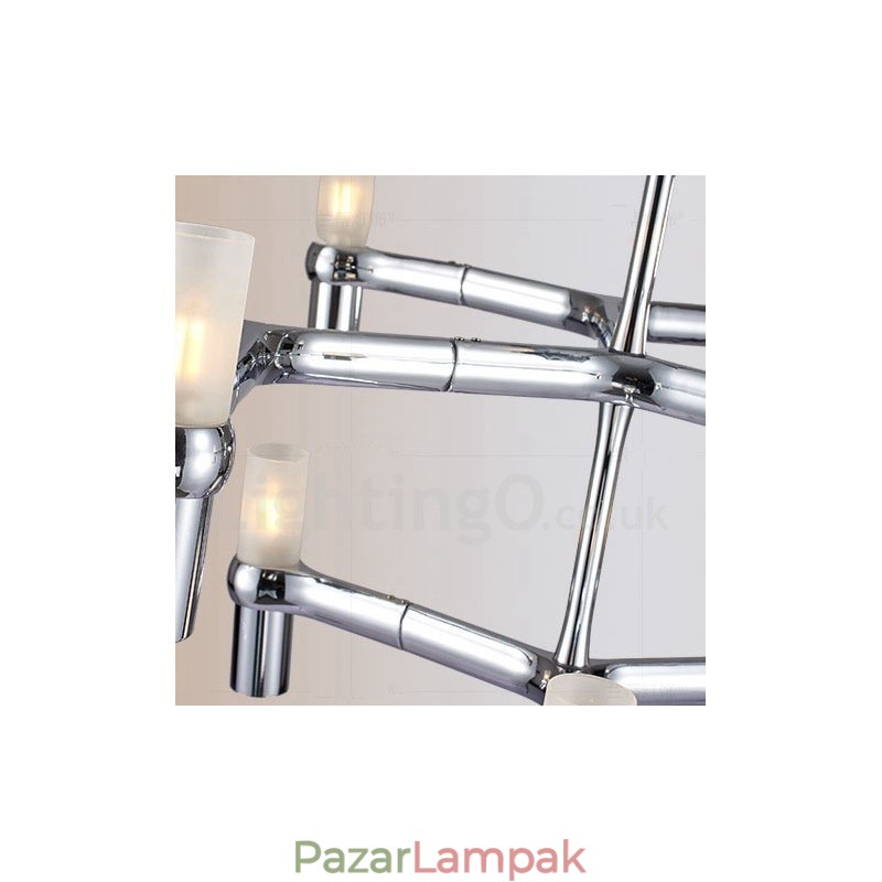 12 Light 3 rétegű modern kortárs csillár lámpa