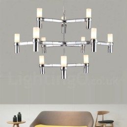 12 Light 3 rétegű modern kortárs csillár lámpa