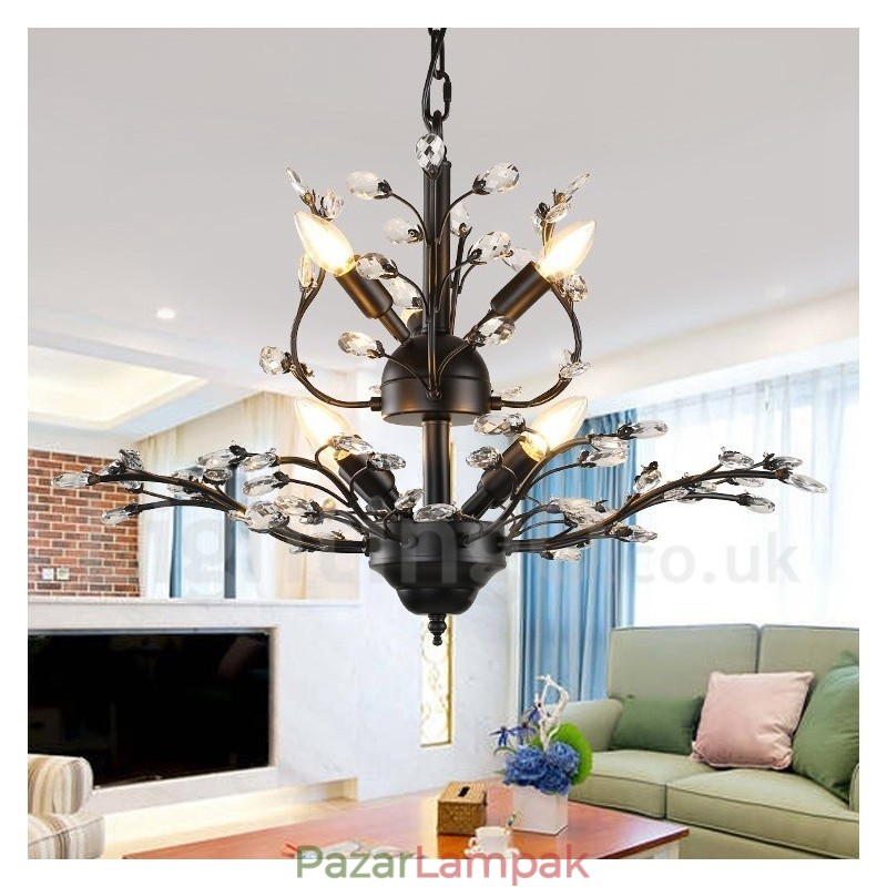 60 cm Magasság 45 cm Széles Modern Modern 7 Light csillár lámpa
