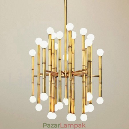Modern, kortárs 30 Light 2 rétegű csillár a fényhez Modern, kortárs 30 Light 2 rétegű csillár a fényhez