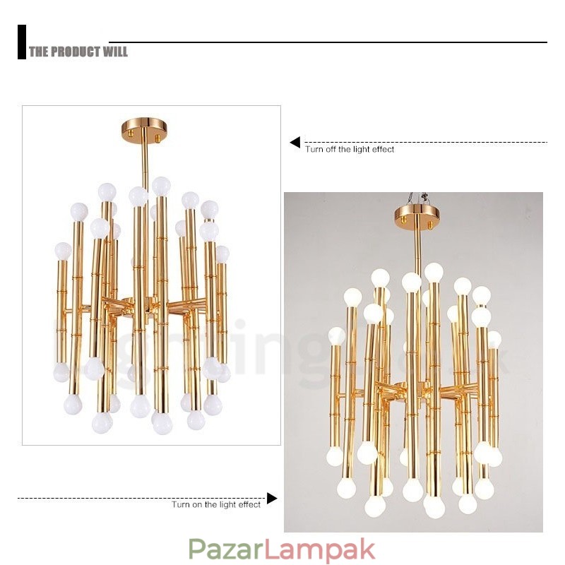 Modern, kortárs 30 Light 2 rétegű csillár a fényhez