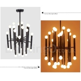 Modern, kortárs 30 Light 2 rétegű csillár a fényhez