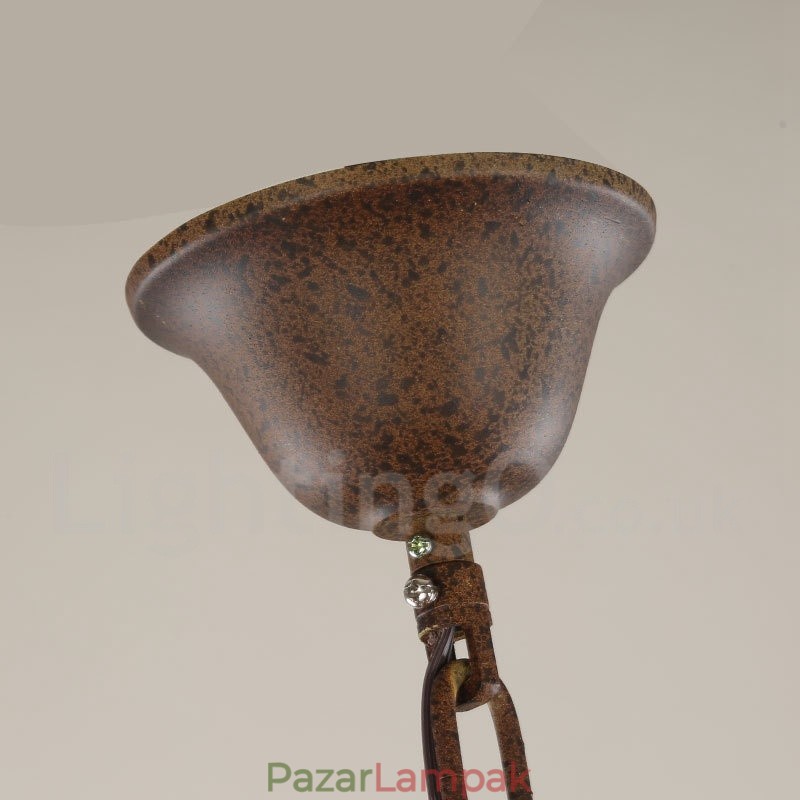 Country Wooden Vintage 6 Light egyszintű csillár könnyű fa lámpa