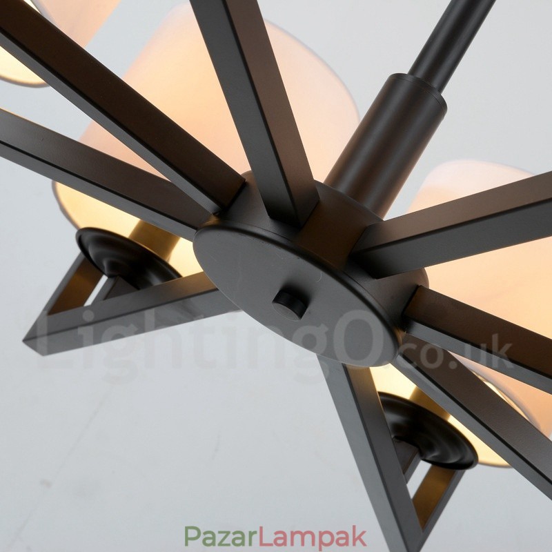 Modern, kortárs 8 fényű, egyszintű csillár lámpa