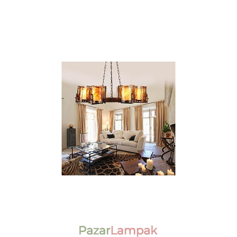 Hagyományos klasszikus rusztikus Lodge csillár csillár