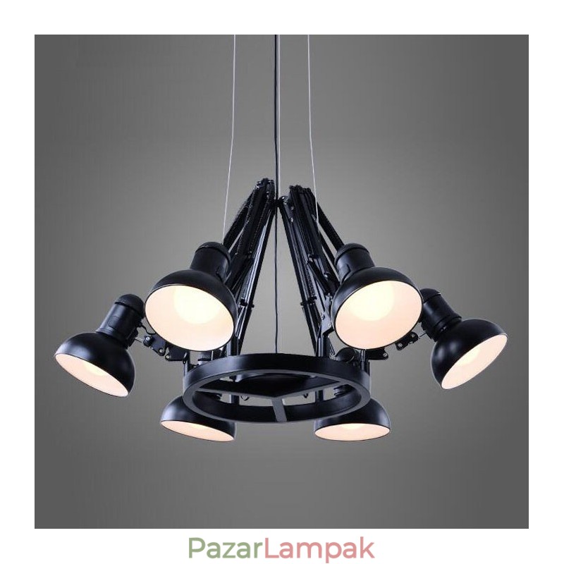 6 Light Modern, modern, egyszintes csillár lámpa