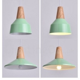 1 Light Modern, modern, fából készült függőlámpa