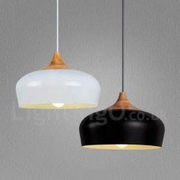1 Light Modern, modern, fából készült függőlámpa
