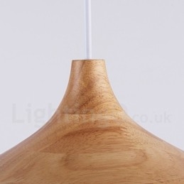1 Light Modern, modern, fából készült függőlámpa
