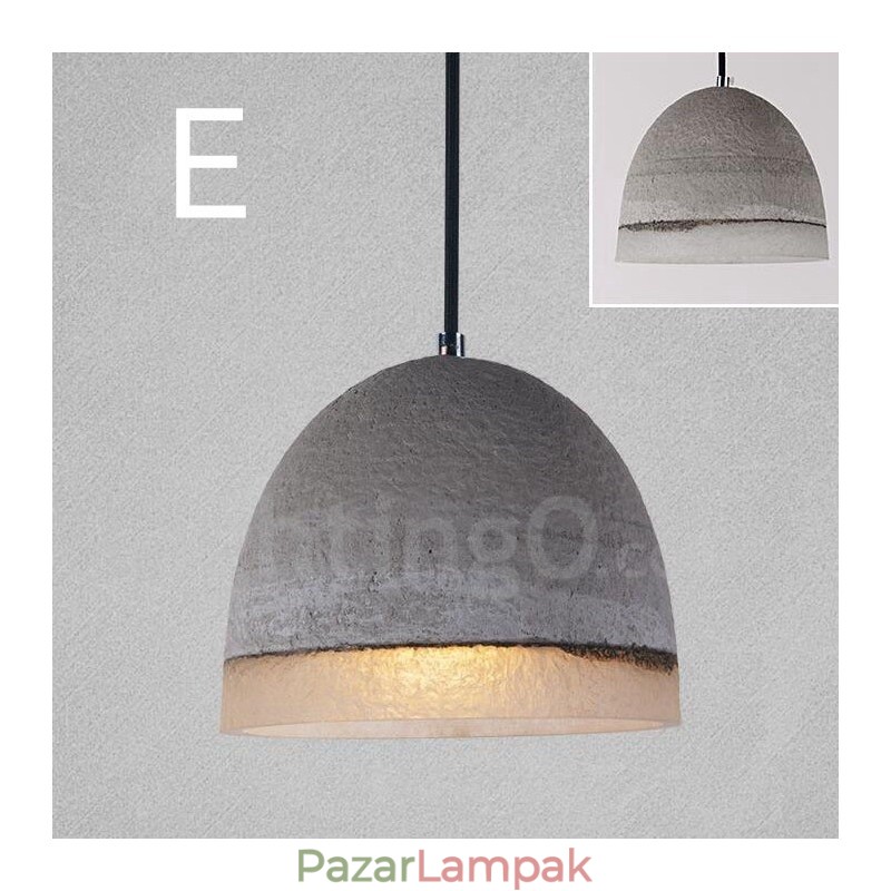 1 Light Vintage Concrte függőlámpa
