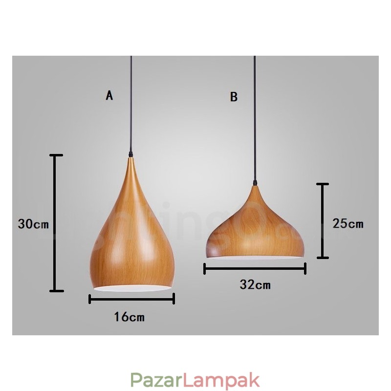1 Light Hagyományos klasszikus függőlámpa