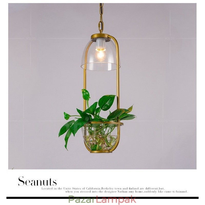 Hagyományos klasszikus, egyfényes üveg függőlámpa