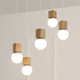 5 Light Fa rusztikus Lodge függőlámpa
