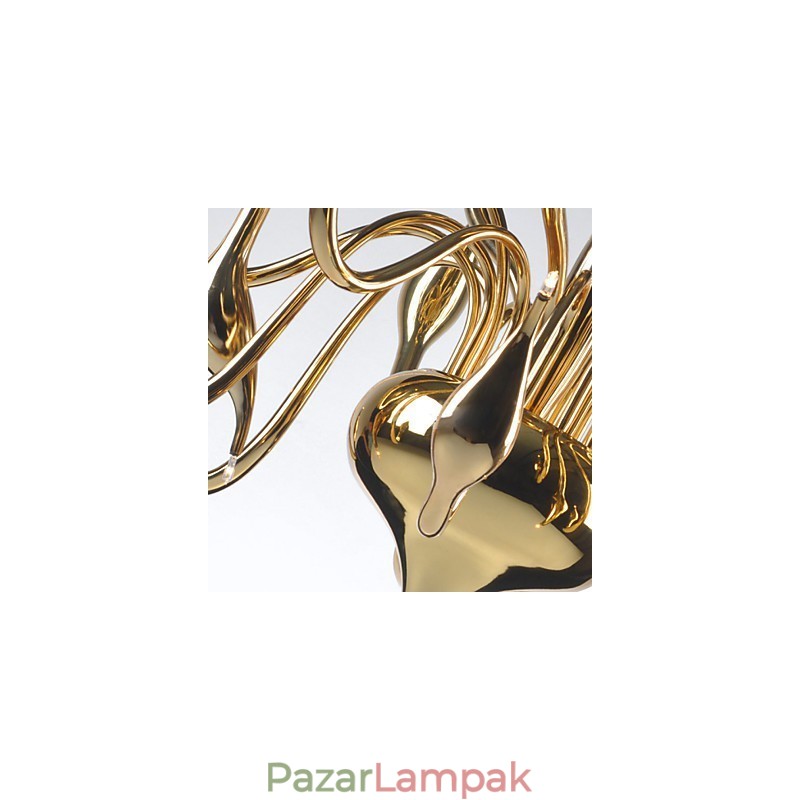 Modern csillár 18 fényű G4 aranyozás