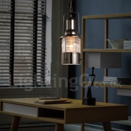 Retro Vintage 1 Light Lámpás réz függőlámpa