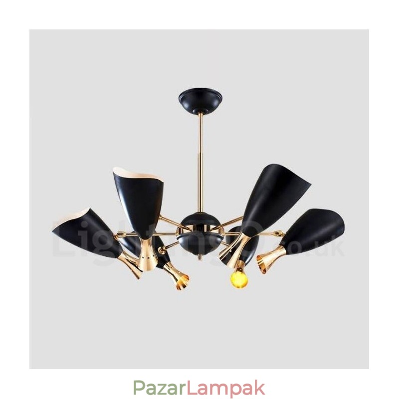 Modern, kortárs 6 fényű csillár lámpa