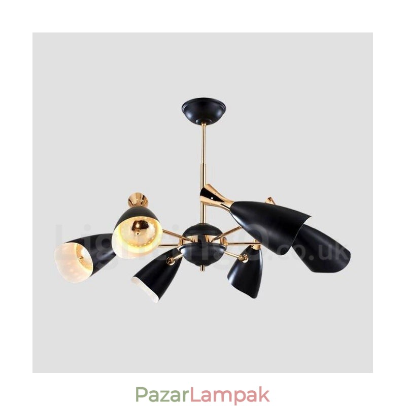 Modern, kortárs 6 fényű csillár lámpa