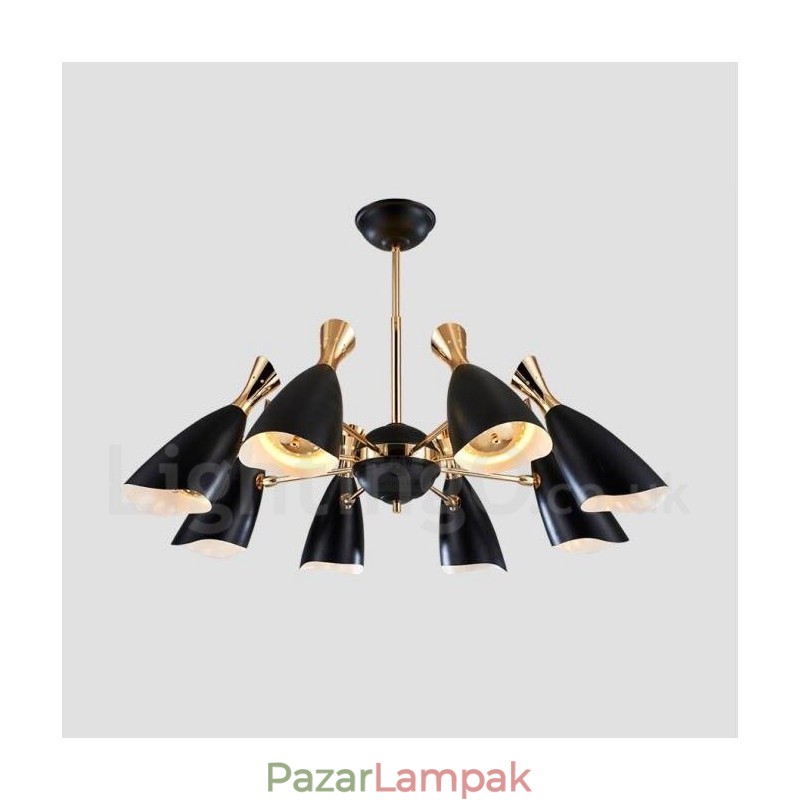 Modern modern 8 fényes csillár lámpa