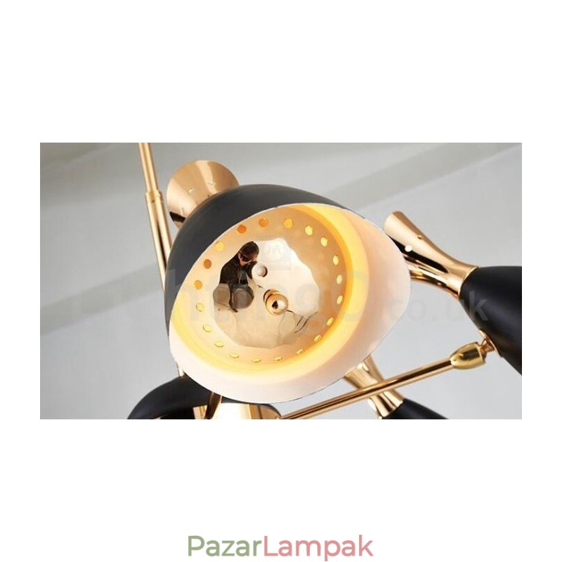 Modern modern 8 fényes csillár lámpa