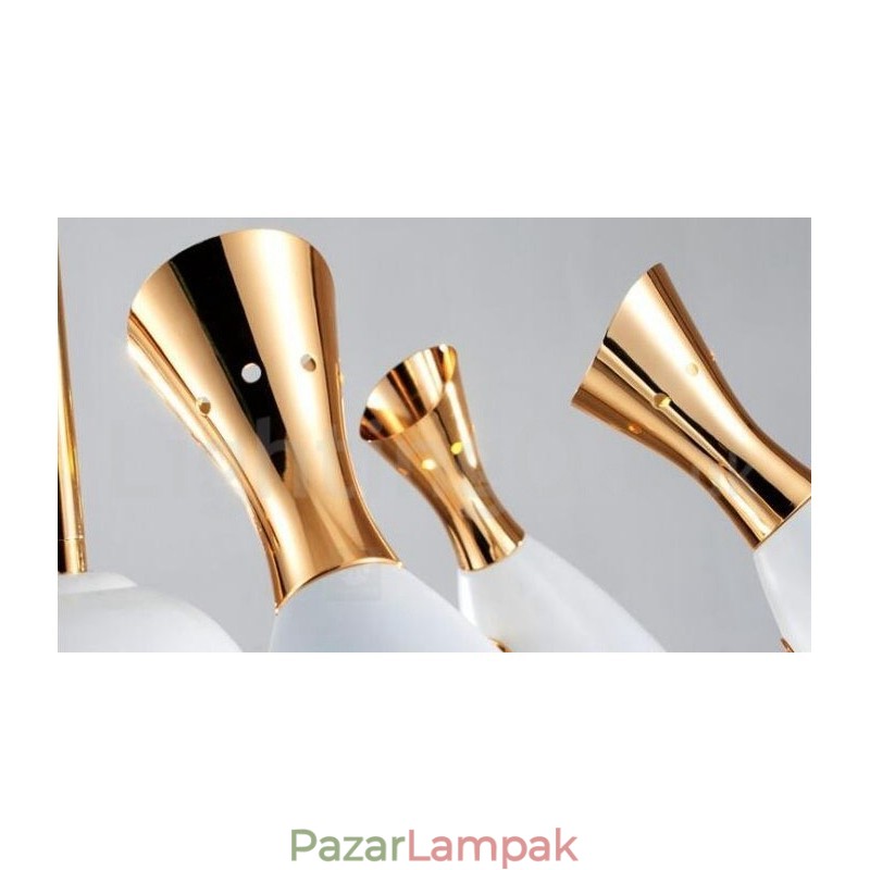 Modern modern 8 fényes csillár lámpa
