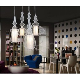 Country Vintage fém váza alakú függőlámpa