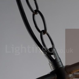 6 Light Metal Globe Vintage függőlámpa