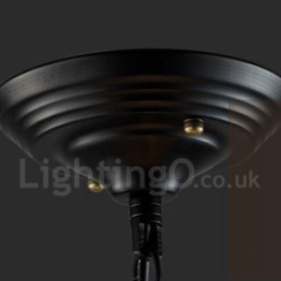 6 Light Metal Globe Vintage függőlámpa