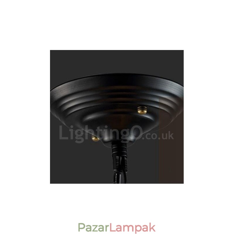 6 Light Metal Globe Vintage függőlámpa