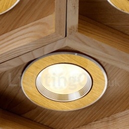 12 Light Wood Modern modern függőlámpa