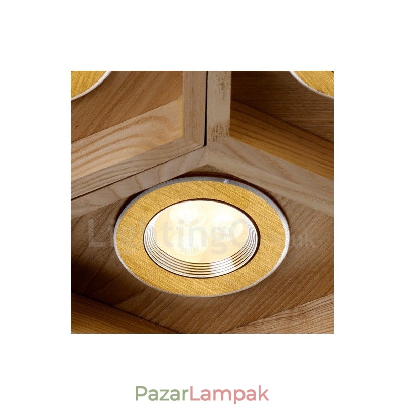 12 Light Wood Modern modern függőlámpa