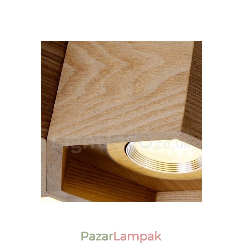 12 Light Wood Modern modern függőlámpa