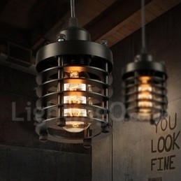 1 Light Retro Vintage réz függőlámpa