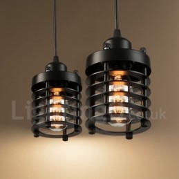 1 Light Retro Vintage réz függőlámpa