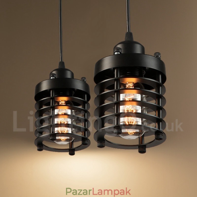 1 Light Retro Vintage réz függőlámpa
