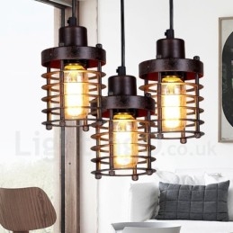 1 Light Retro Vintage réz függőlámpa