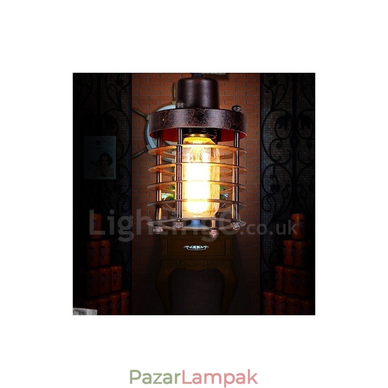 1 Light Retro Vintage réz függőlámpa