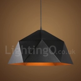 Fekete 1 Light Modern, kortárs függőlámpa