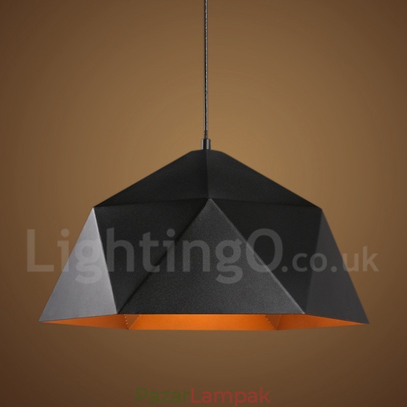Fekete 1 Light Modern, kortárs függőlámpa