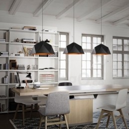 Fekete 1 Light Modern, kortárs függőlámpa