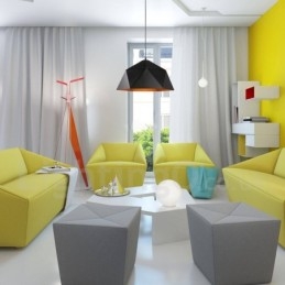 Fekete 1 Light Modern, kortárs függőlámpa