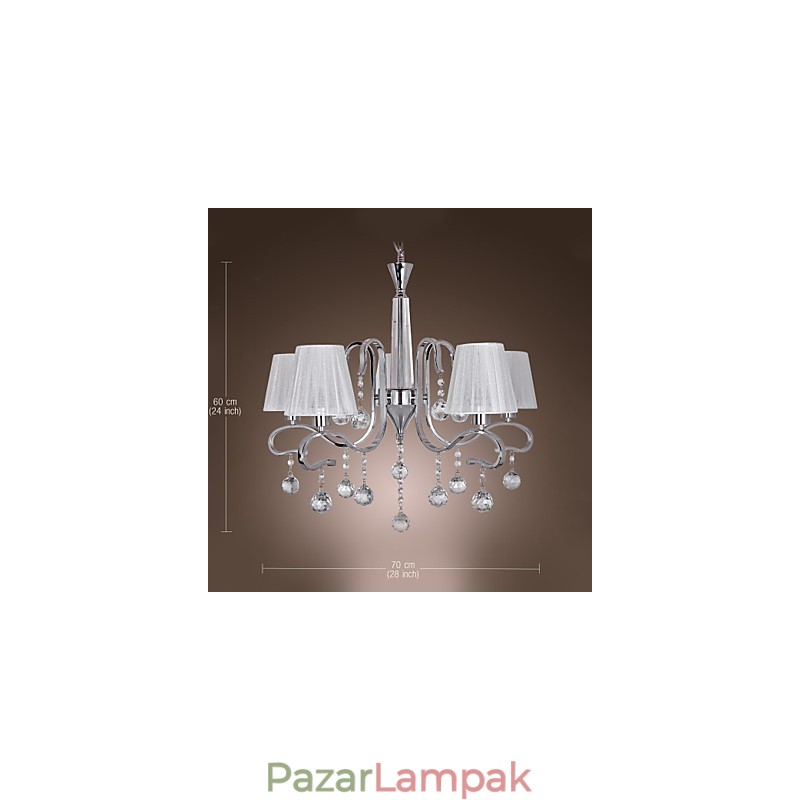 Modern kortárs kristályból galvanizált csillár