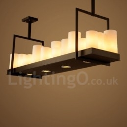 Rusztikus Lodge Vintage gyertyatartó függőlámpa